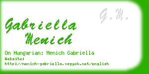 gabriella menich business card